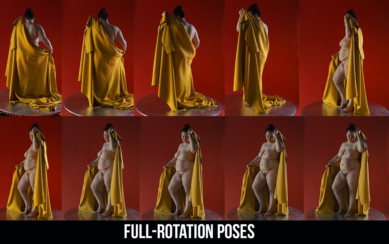 800+ Turnaround Female Academic Poses (Plus Size) pt. I