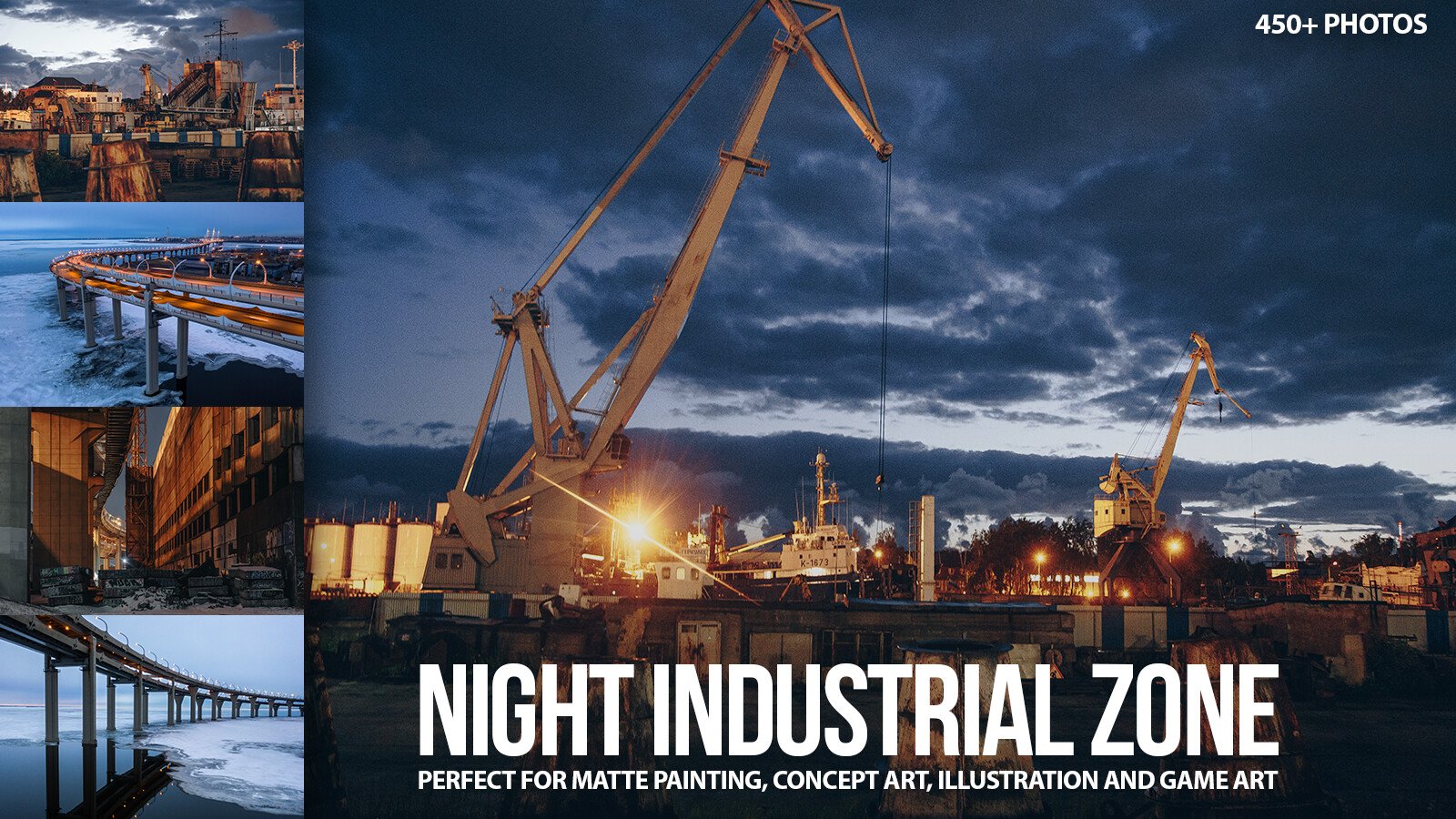 450+ Night Industrial Zone Reference Pictures