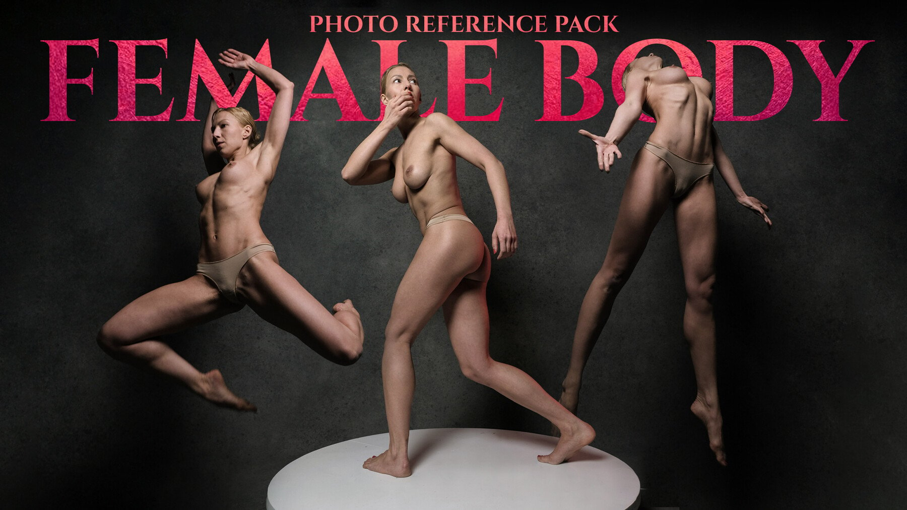 A Female Body Photo Reference Pack for Artists 1071 JPEGs