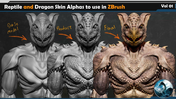 Reptile and Dragon Skin Brushes Vol 01