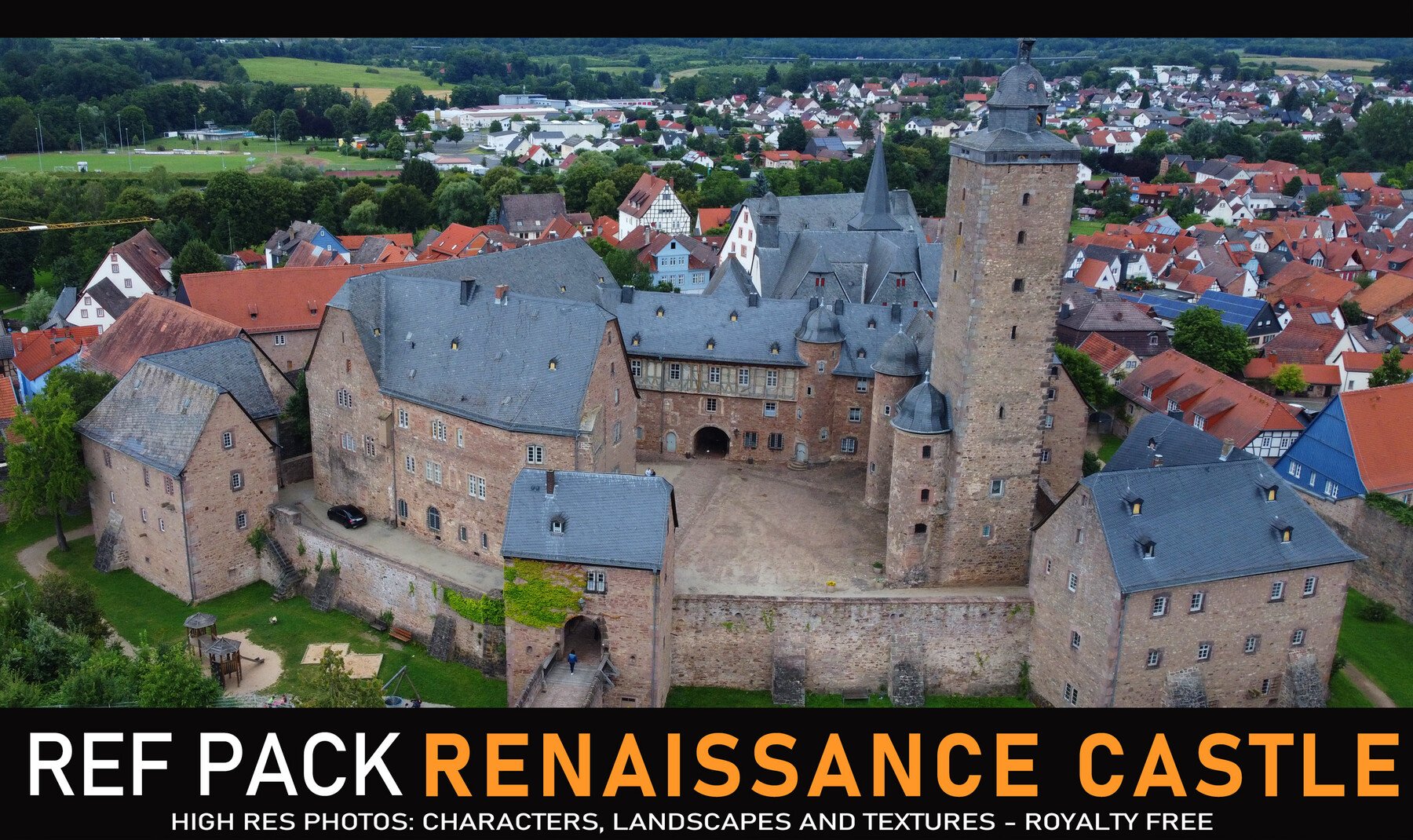 Renaissance Castle 140+ Reference pictures including Drone pictures