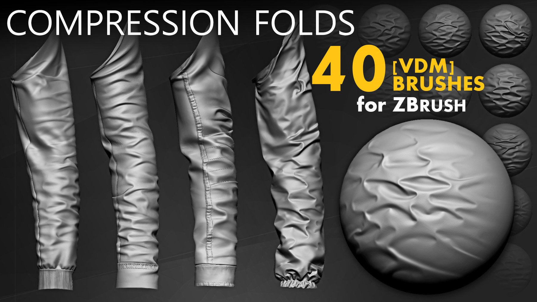 Leather & Fabric Compression Folds