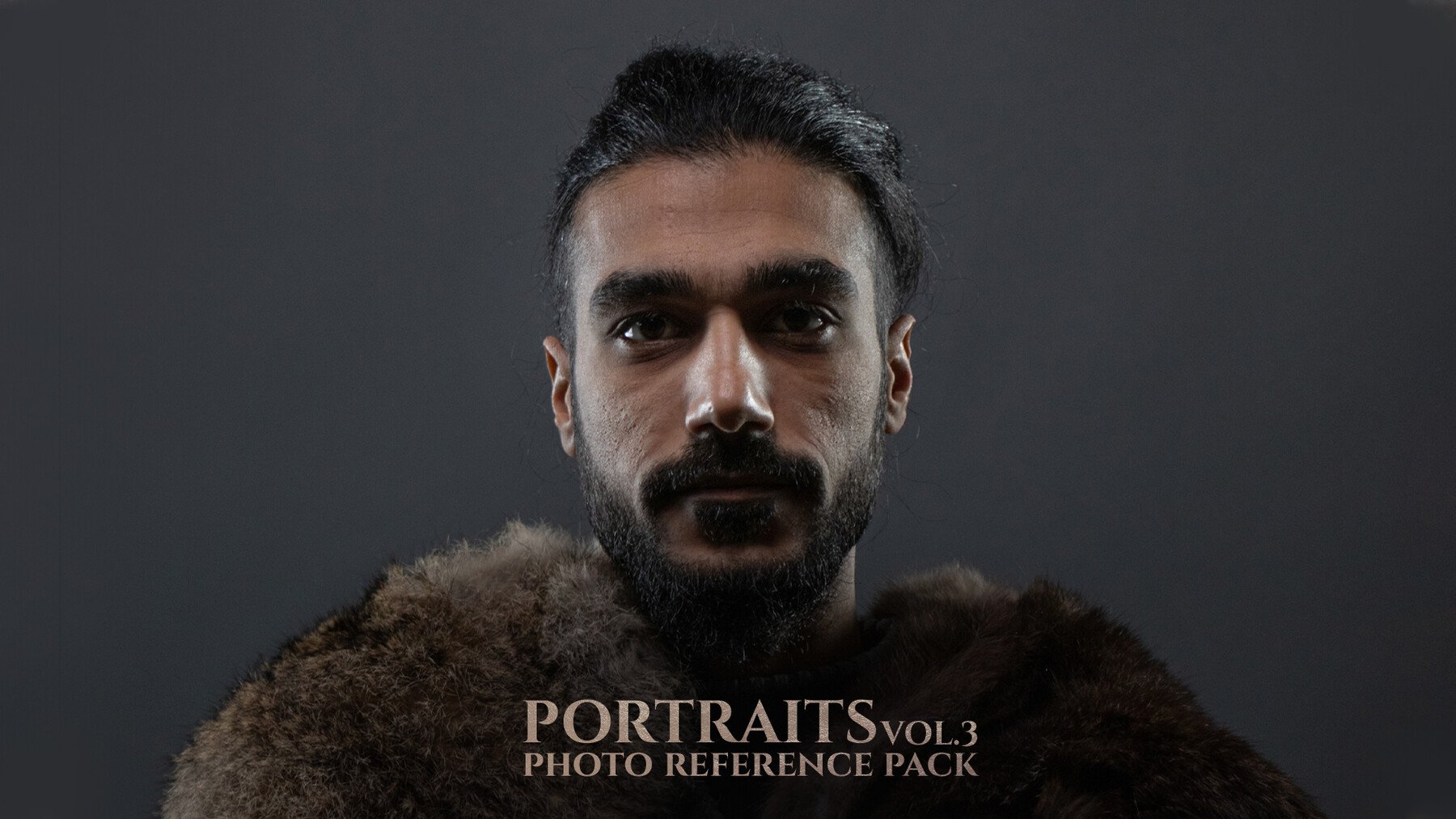 Portraits vol. 3 (Model: Arash) - Reference Photo Pack for Artists 400 JPEGs