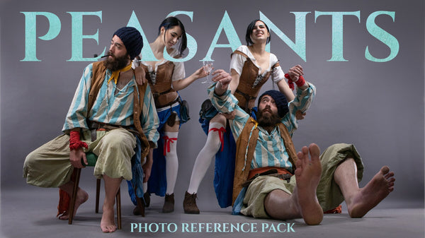 Peasants vol.1 - Reference Photo Pack For Artists 434 JPEGs