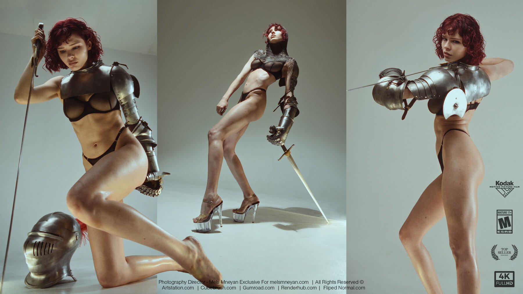 Armored Female Character Dynamic and Static Poses Photo references 1000+ [Republished]