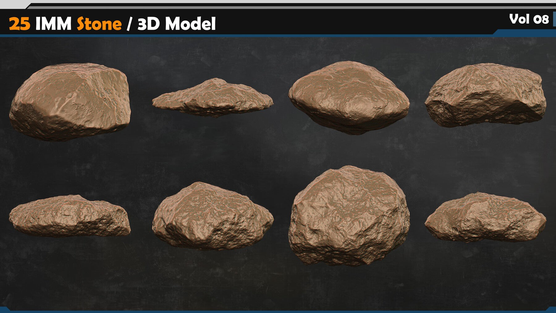 ROCK Brushes / Creature skin VDM Brushes Vol 08