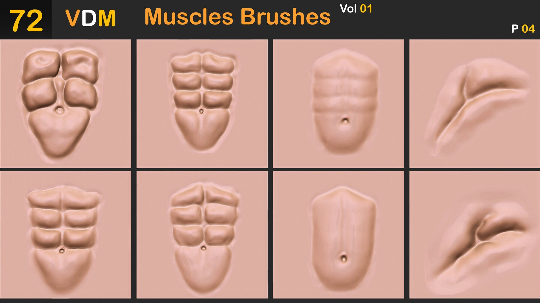 Muscles Brushes ( VDM ) Vol 01