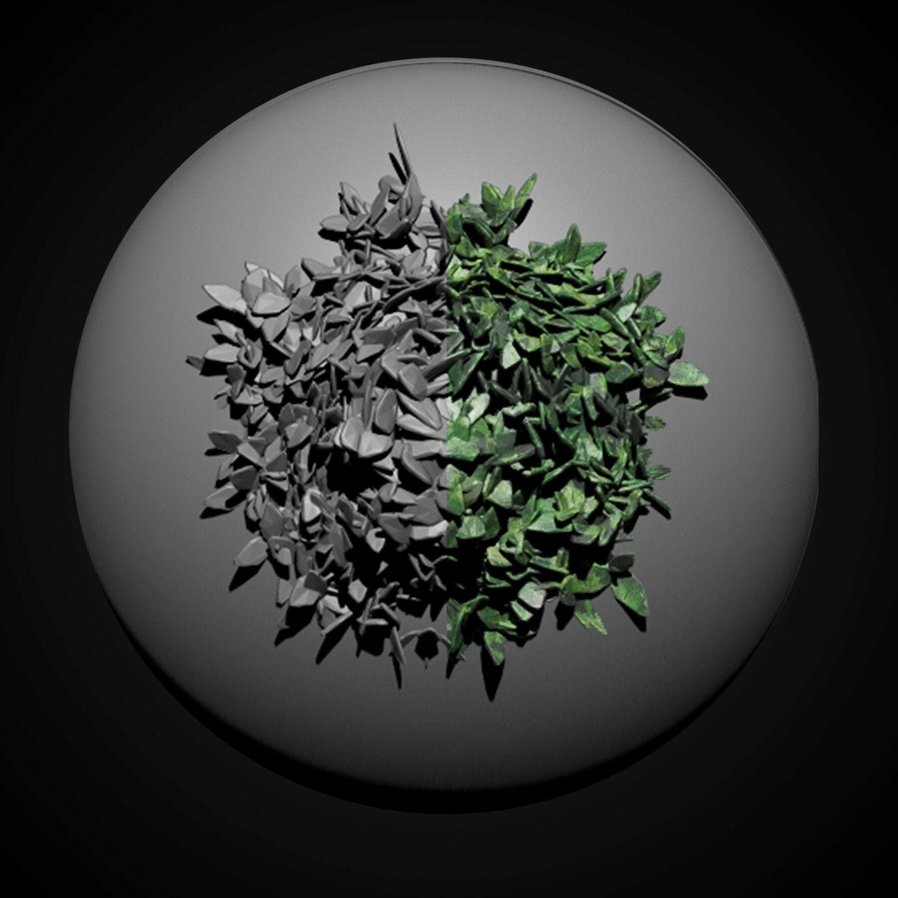 Zbrush Imm Nature Brush Pack Ivy Moss Leaves Shrub & Flowers