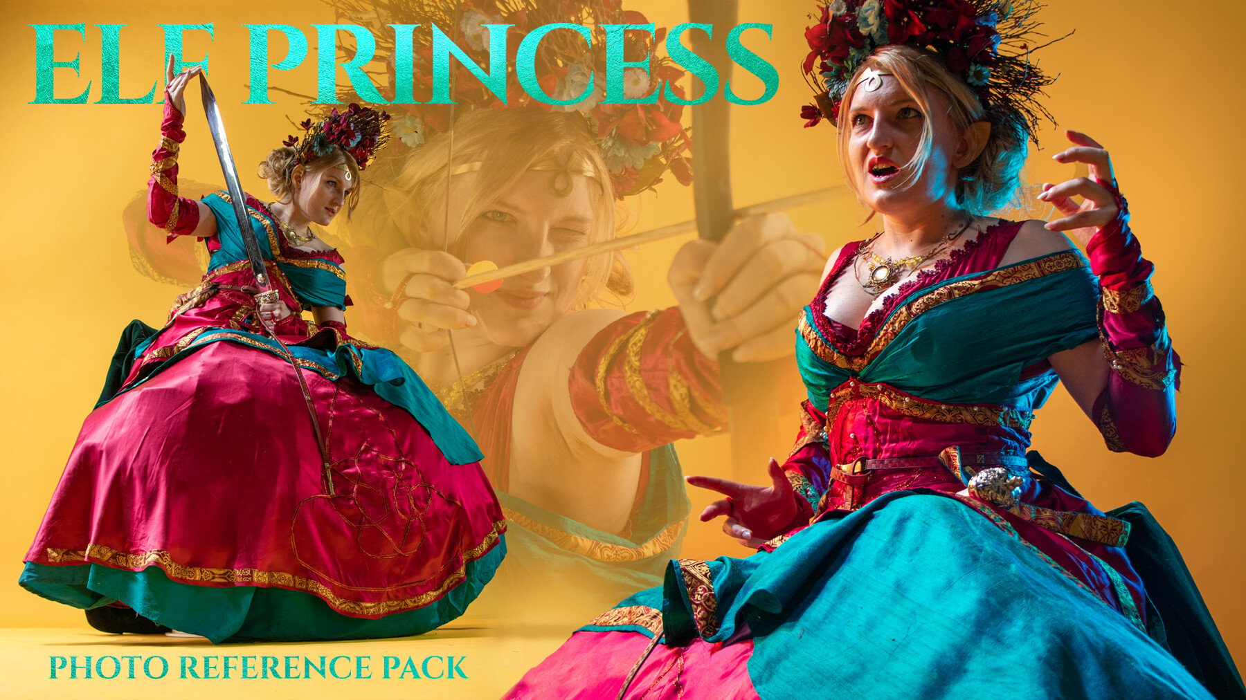 Elf Princess - Reference Photo Pack for Artists 477 JPEGs