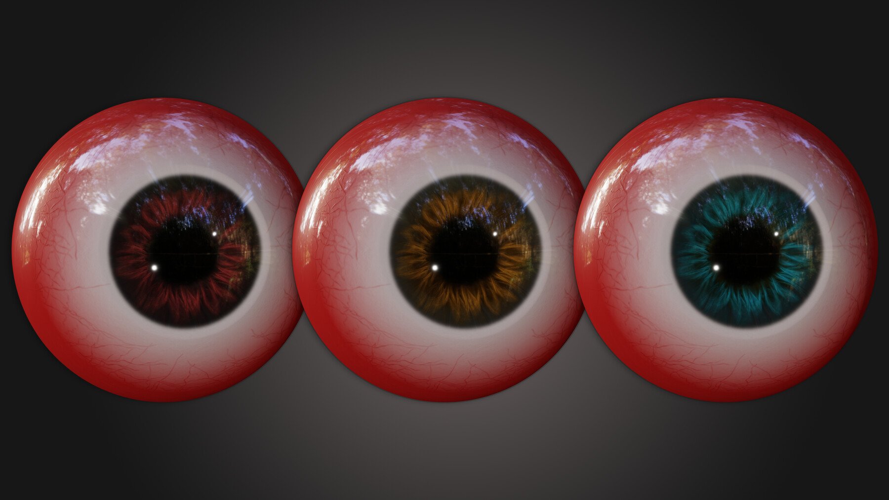 Procedural Eye Material (SBSAR+Textures) vol.1