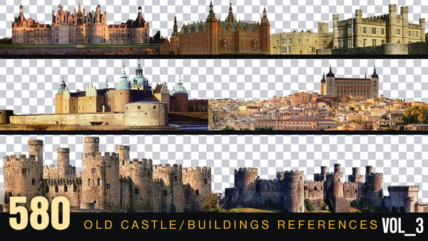 580 Castles/Old Buildings Refeent BG Resources For Matte Painting/Reference Images/Transparent BG Resources For Matte Printing