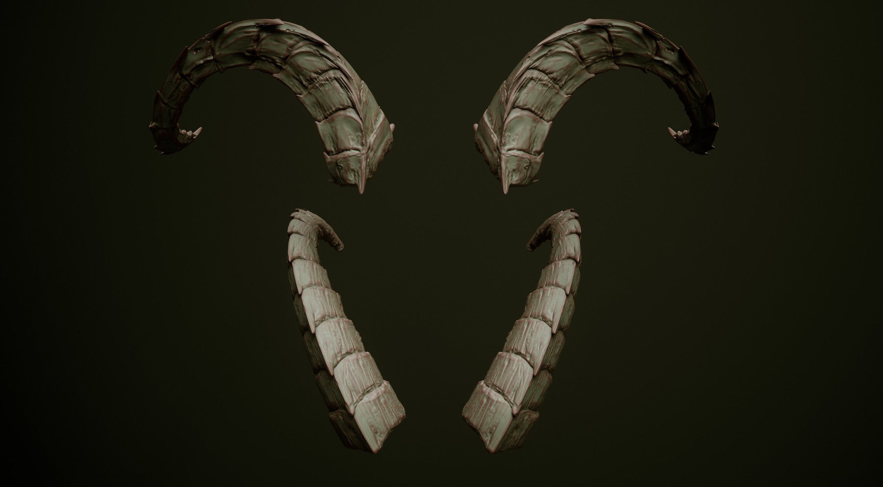 HORNS - 60 Horns, Antlers, Frills & Horn Sockets IMM + VDM