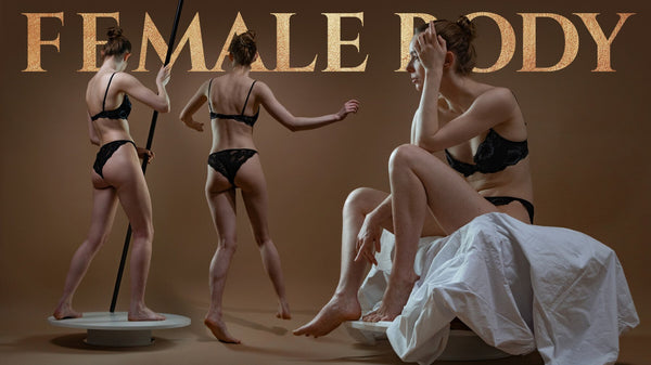 Female Body and Portraits Photo Reference Pack For Artists 770 JPEGs
