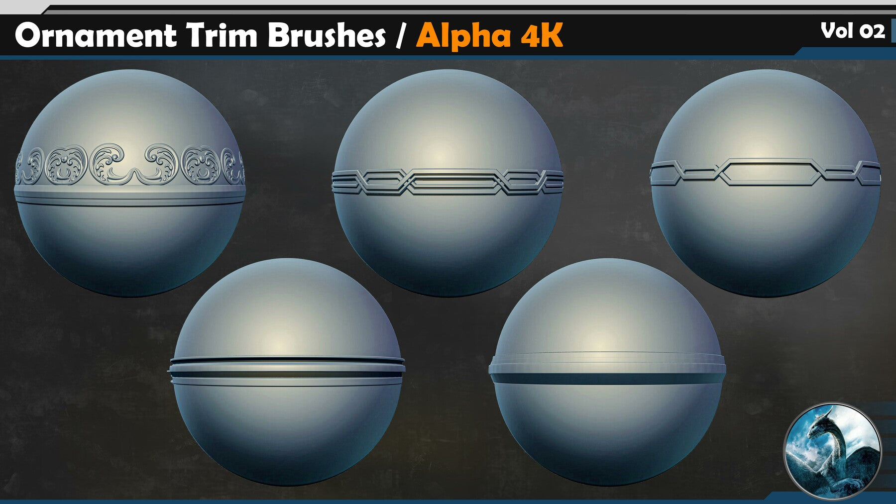 Ornament Trim Brushes Vol 02