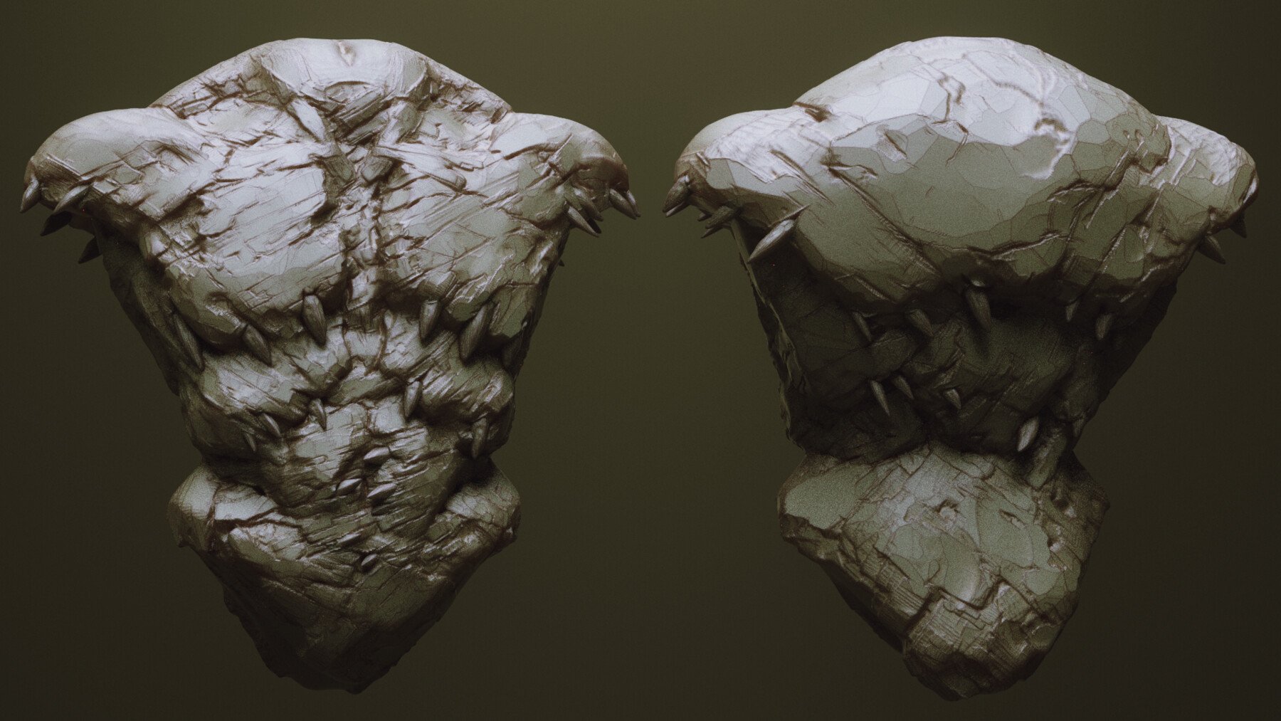 TORSOS - 33 Character & Creature Zbrush Insertmesh Brush