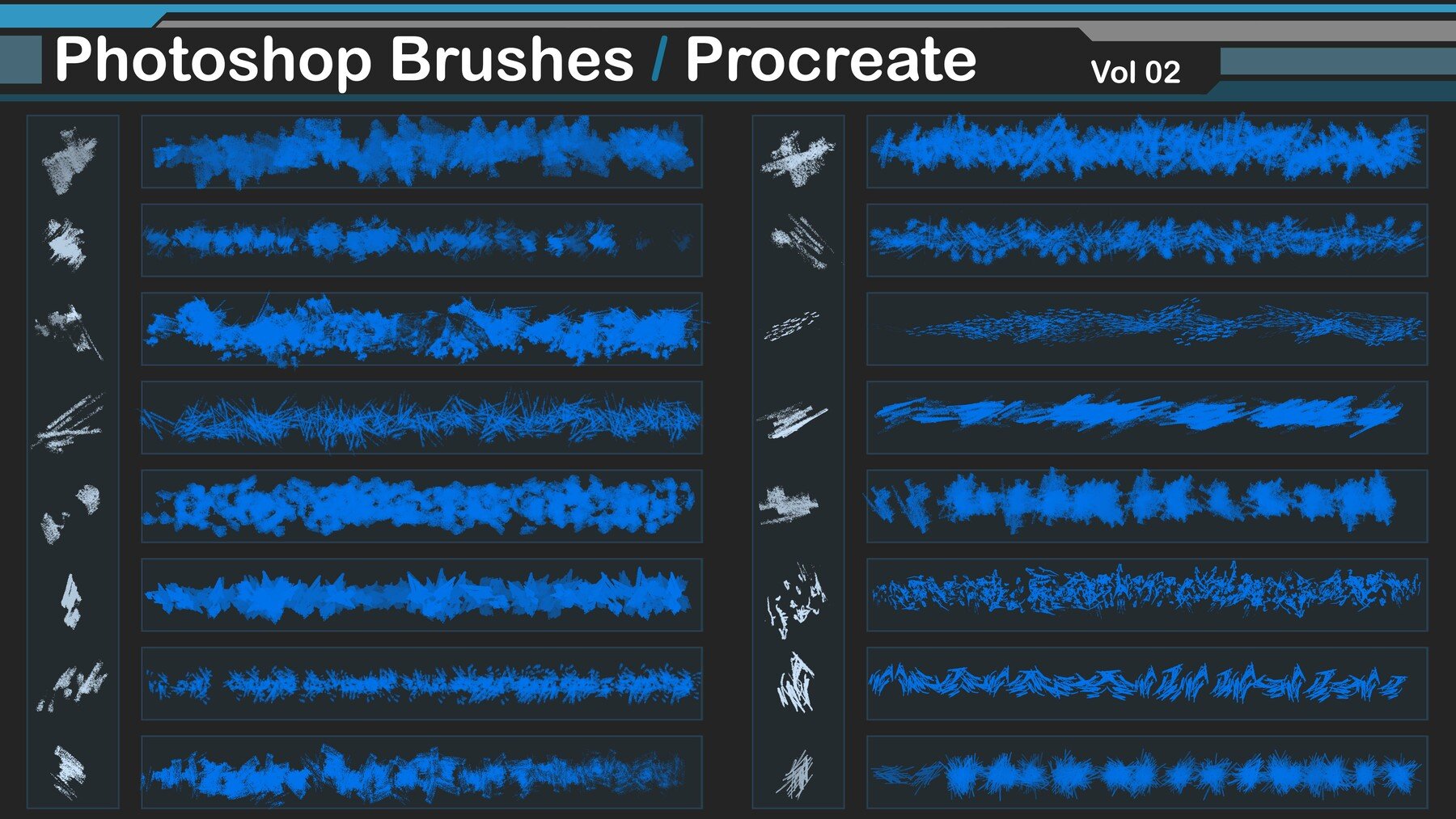 Photoshop Brushes / Procreate vol 02