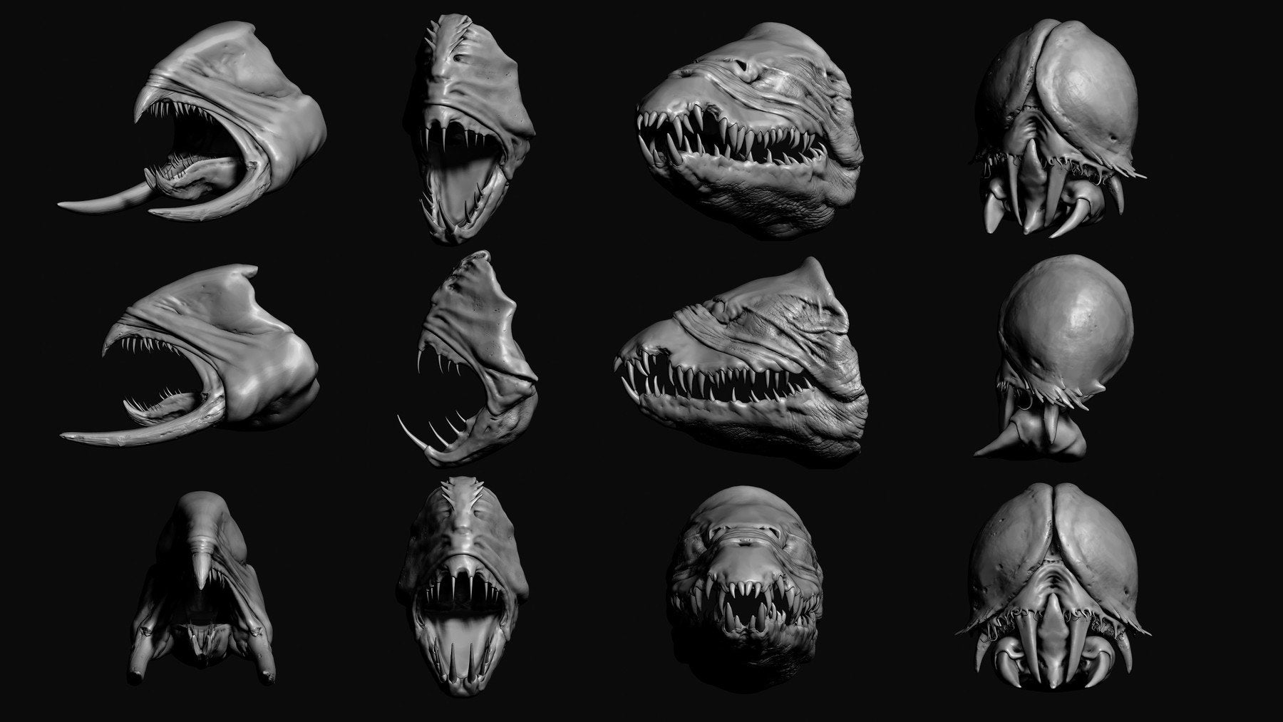 JAWS - 33 Monster Mouths 'n Skulls & IMM Brush Pack