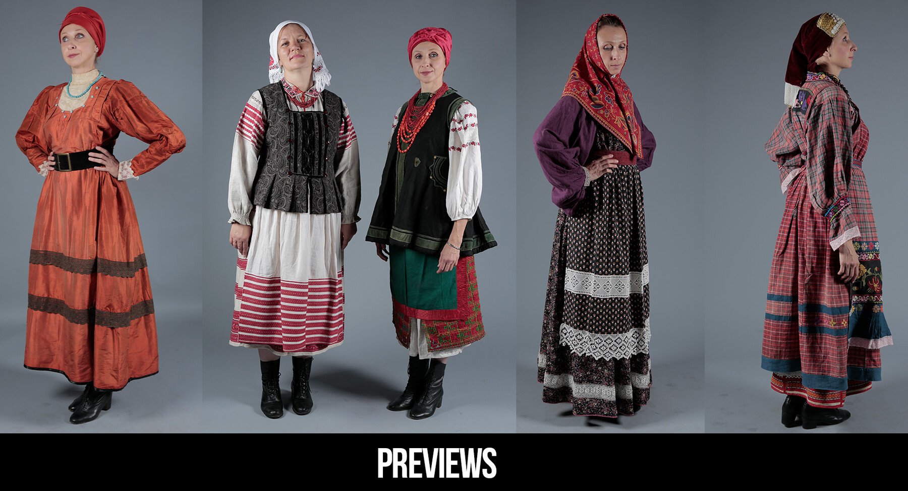 390 + Traditional Russian Costume Reference Pictures