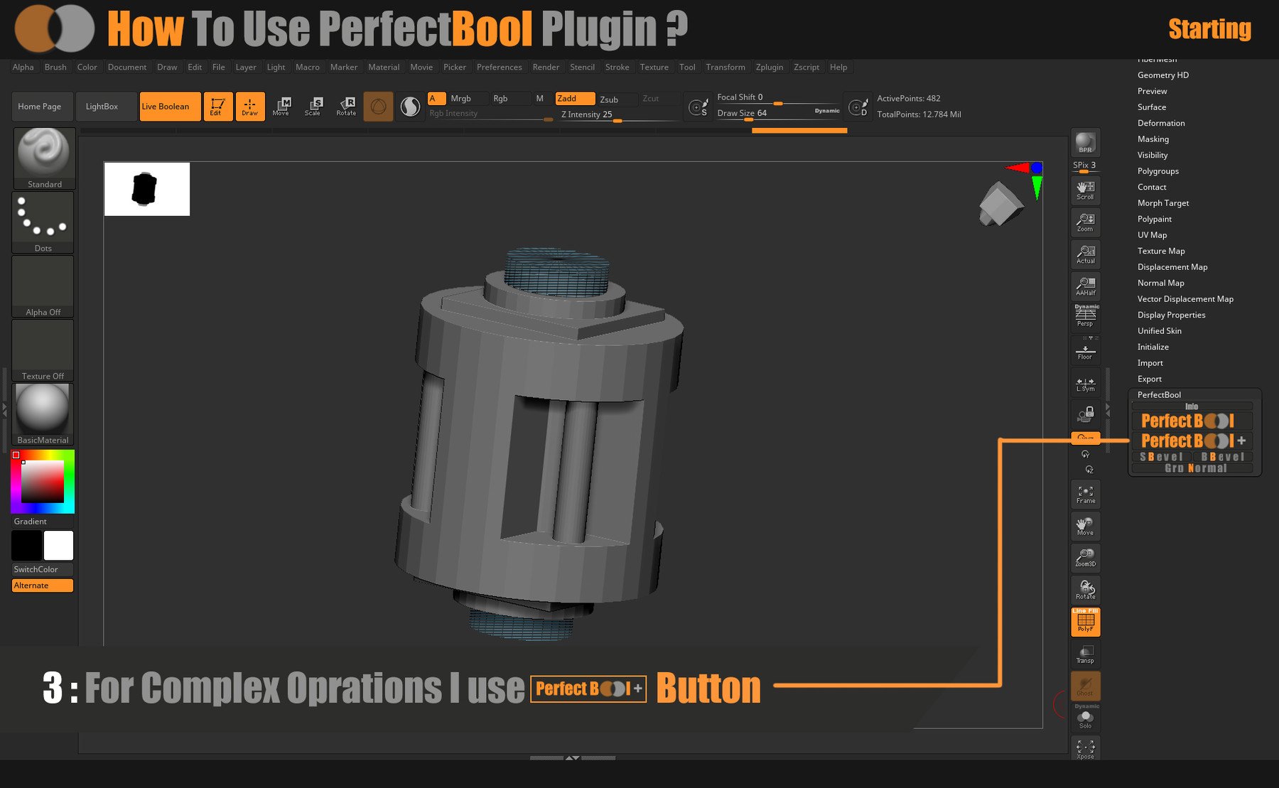 Zplugin PerfectBool // Easy Hard Surface for Artists