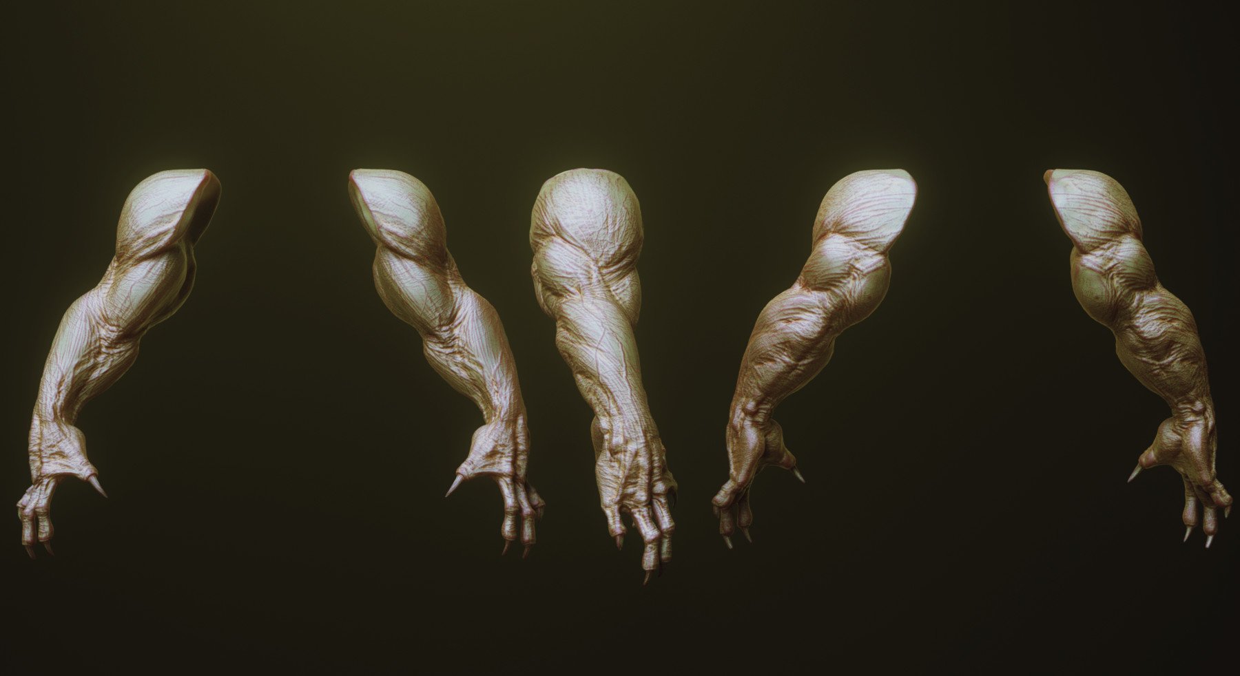 ARMS - 33 Character & Creature arms Zbrush Insertmesh Brush