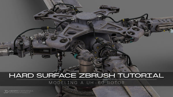 Hard Surface ZBrush Tutorial // Modeling A UH-60 Rotor