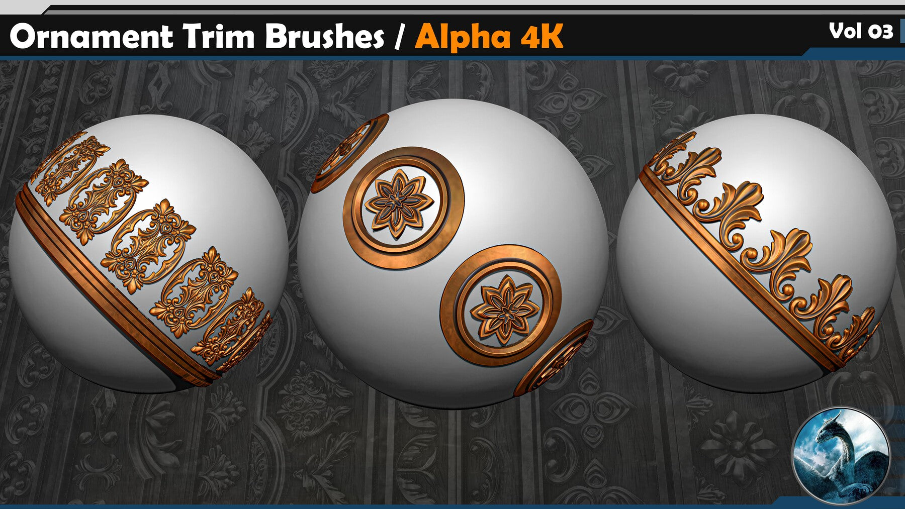 Ornament Trim Brushes Vol 03