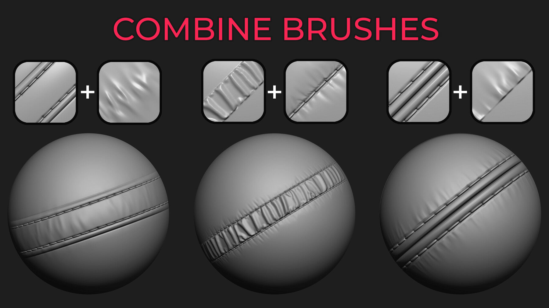 NEW 22 Fabric brushes with FOLDS for Zbrush / Stitch / seam / cloth