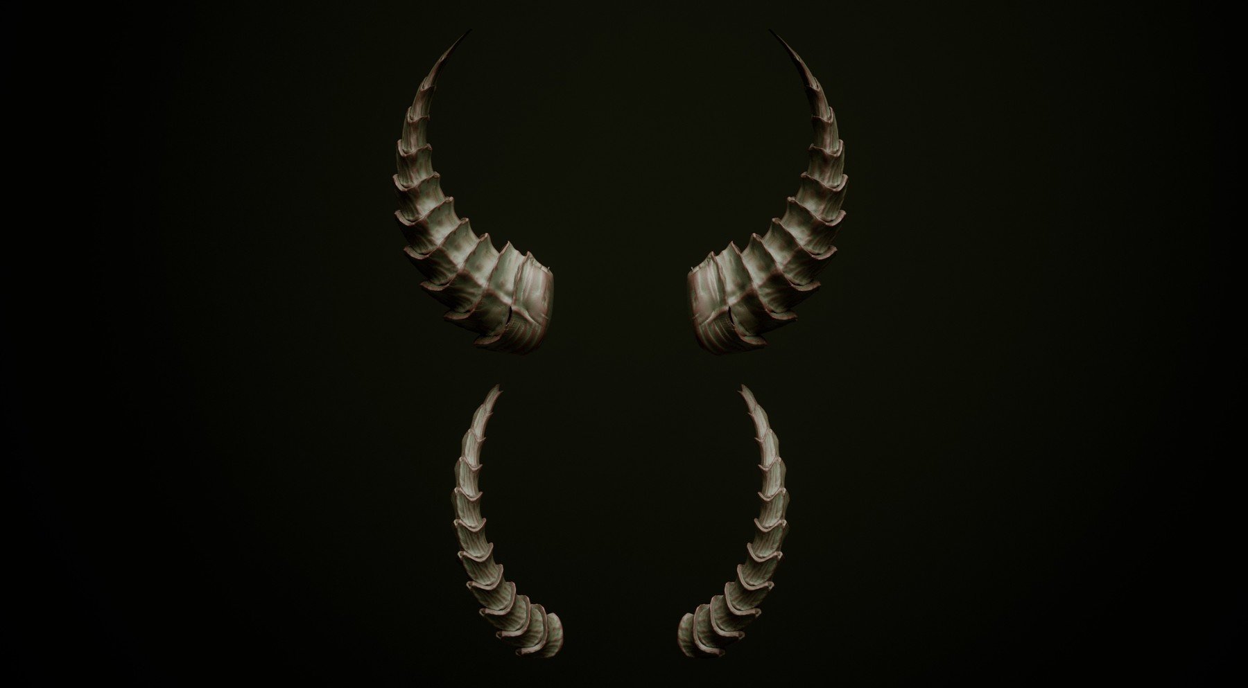 HORNS - 60 Horns, Antlers, Frills & Horn Sockets IMM + VDM