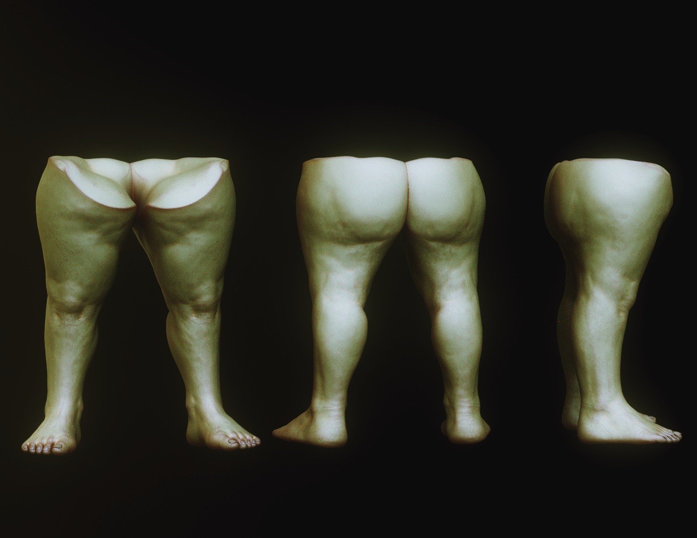 LEGS - 33 Character & Creature legs Zbrush Insertmesh Brush