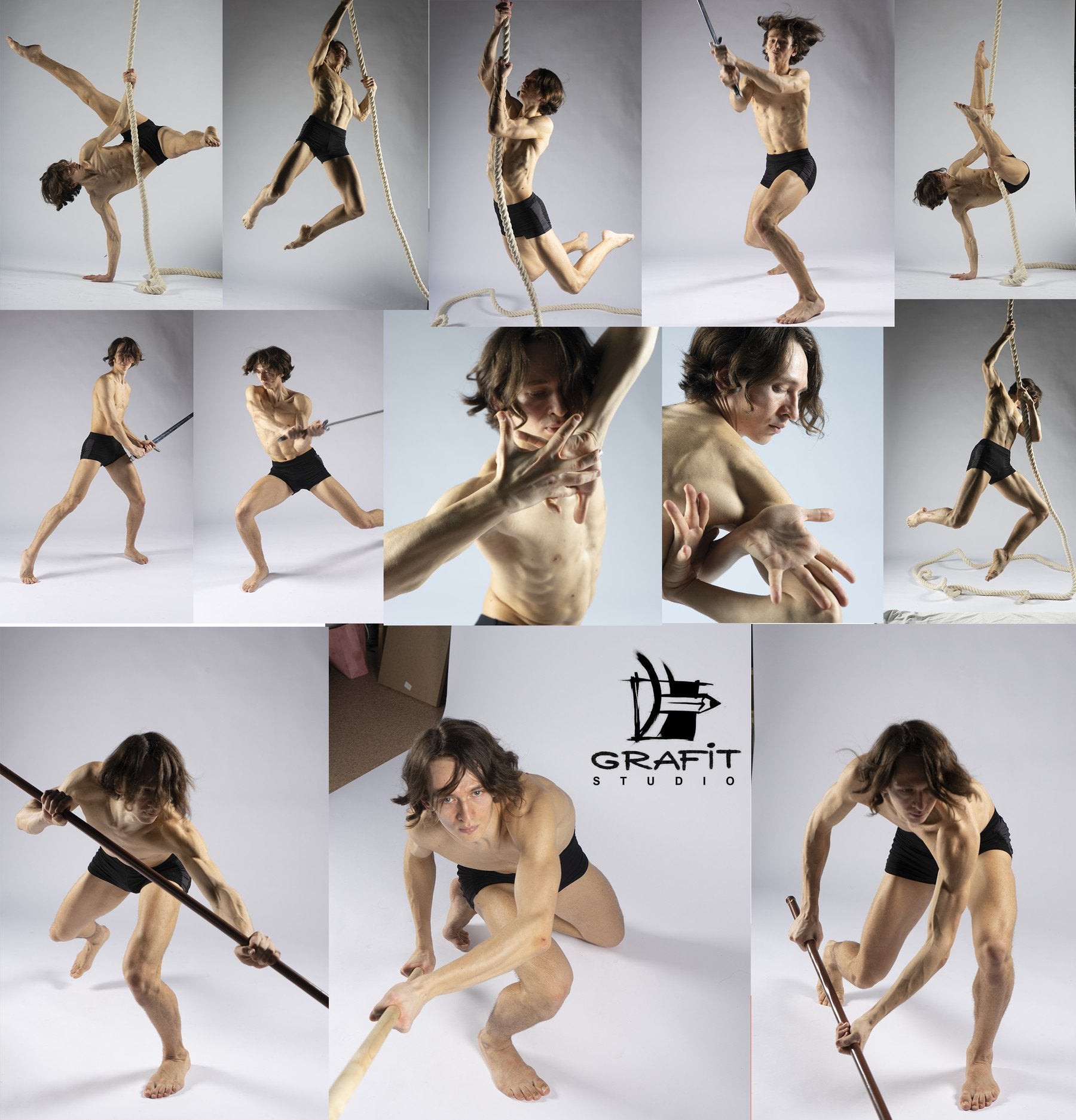 700+ Dynamic Male Pose Reference Pack