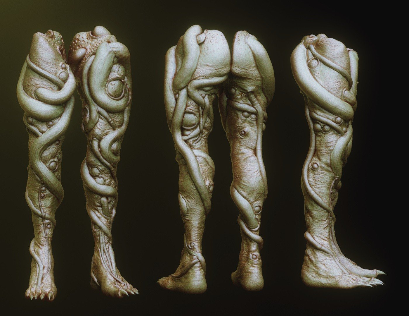 LEGS - 33 Character & Creature legs Zbrush Insertmesh Brush