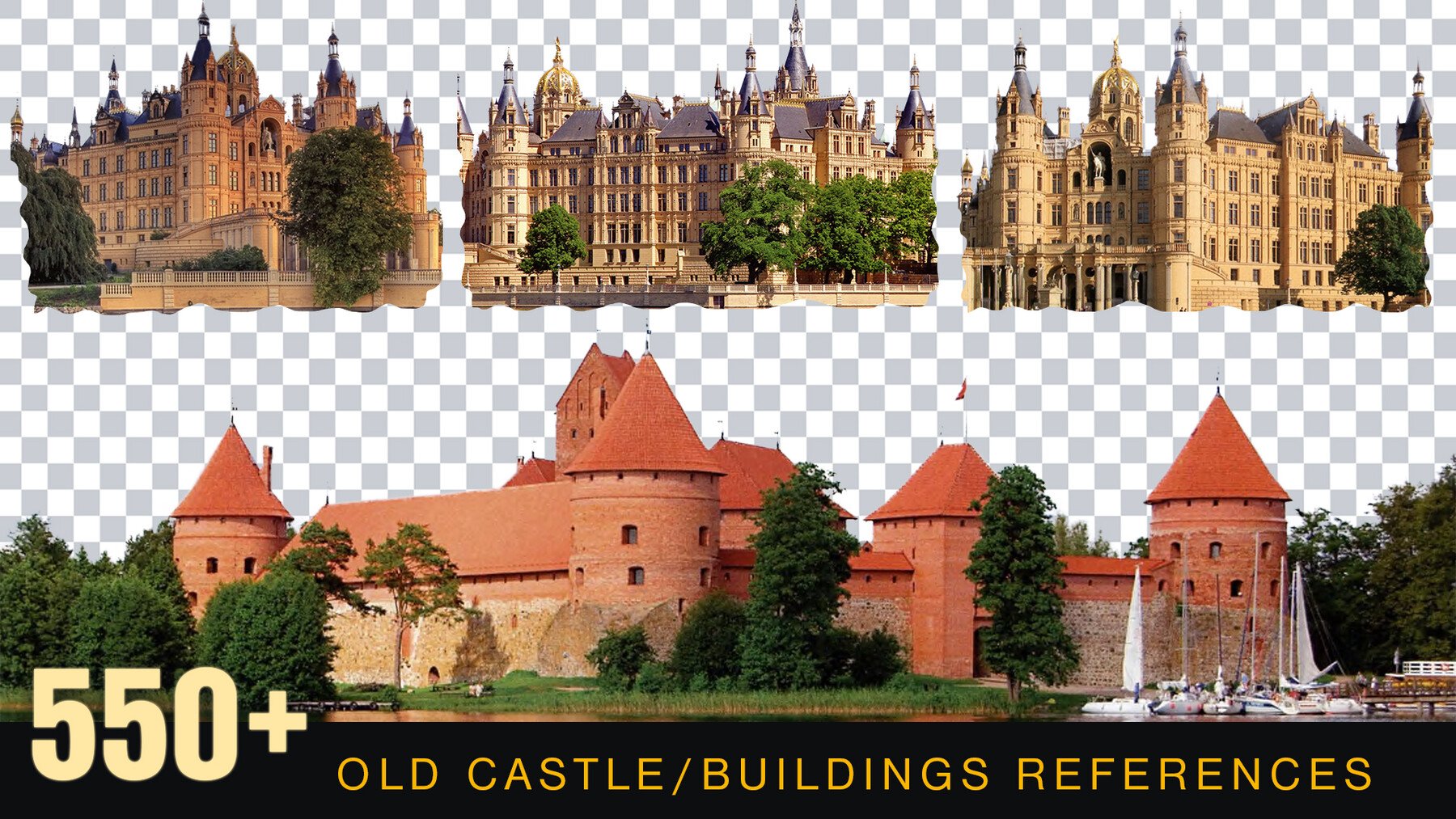 Buildings Reference pack [Perfect for Mattepainting and Photobash]