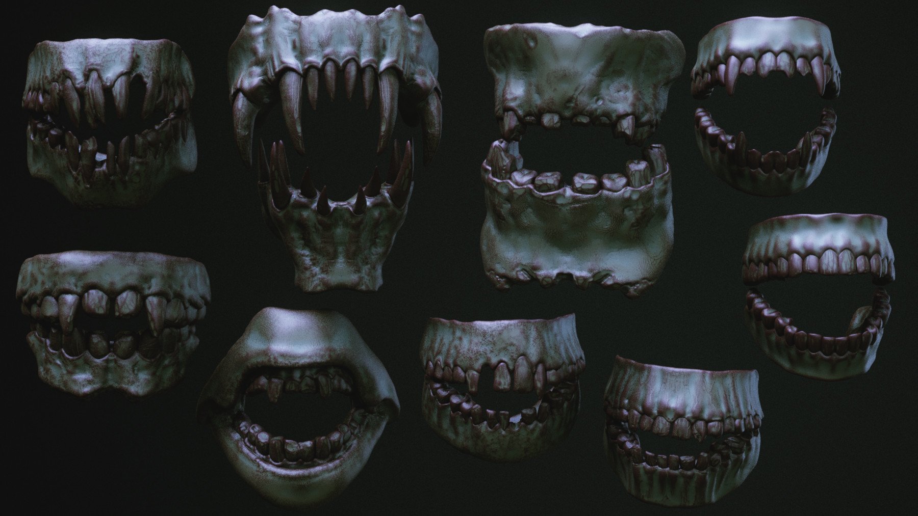 JAWS - 33 Monster Mouths 'n Skulls & IMM Brush Pack