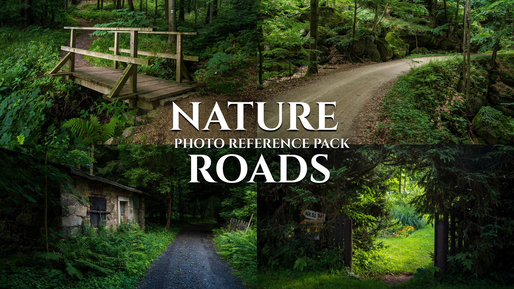 Nature Roads - Reference Photo Pack 327 JPEGs