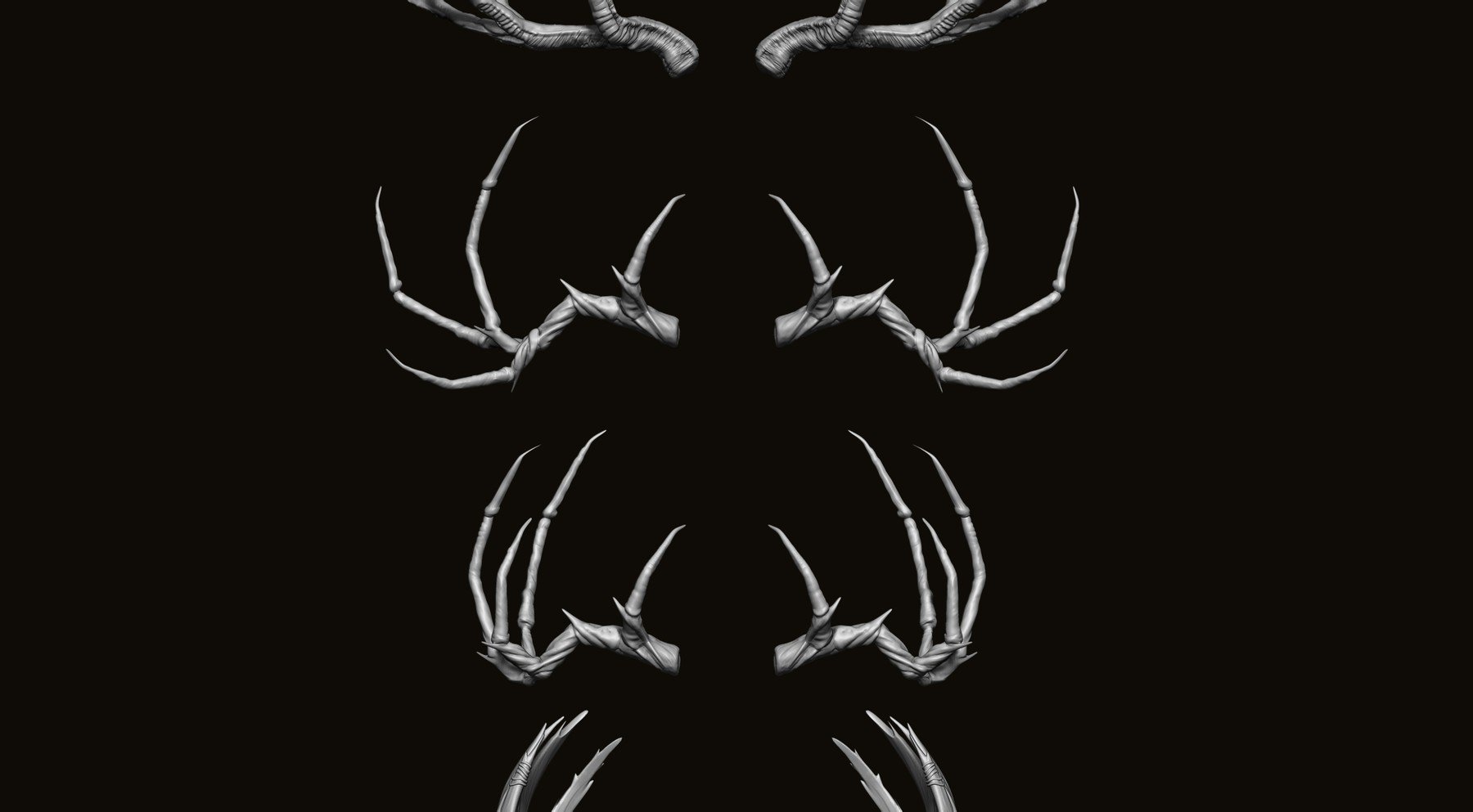 HORNS - 60 Horns, Antlers, Frills & Horn Sockets IMM + VDM