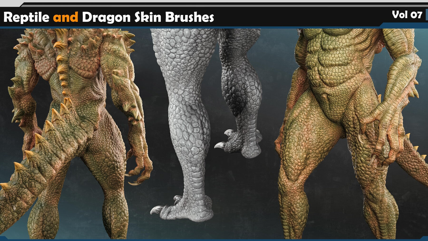 Reptile and Dragon Skin Brushes Vol 07