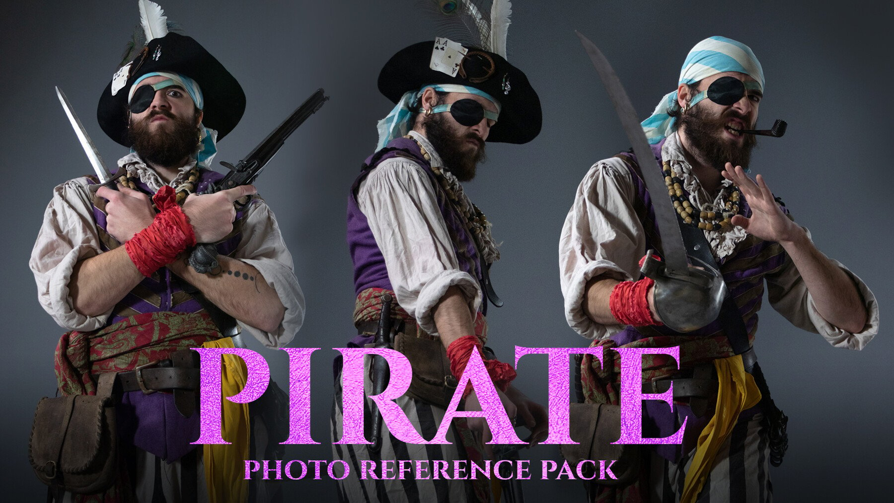 Pirate - Reference Photo Pack for Artists 730+ JPEGs