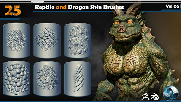 Reptile and Dragon Skin Brushes Vol 06