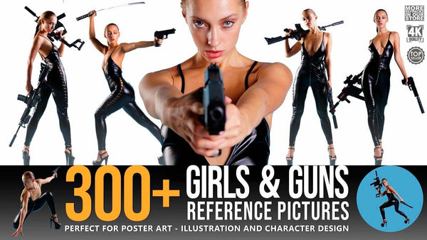 300+ Girls & Guns Reference Pictures