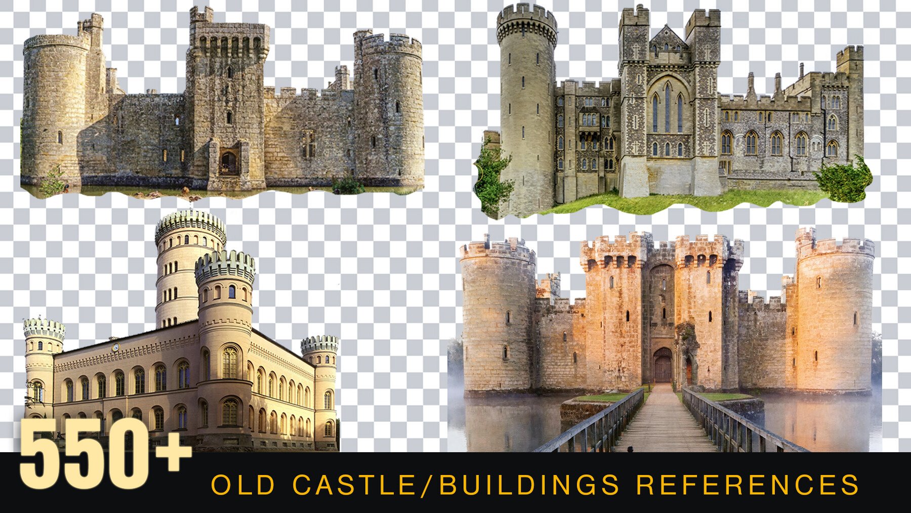 Buildings Reference pack [Perfect for Mattepainting and Photobash]