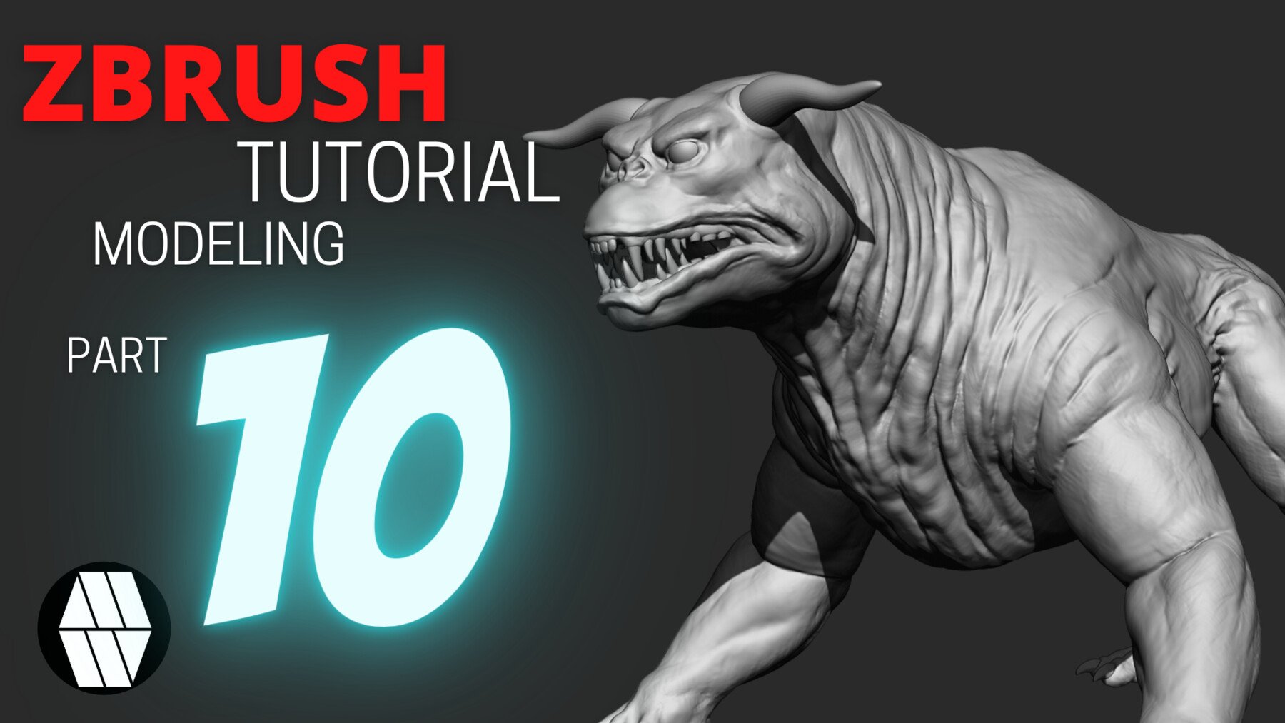 MLW Creative - ZBRUSH Creature Modeling FULL TUTORIAL