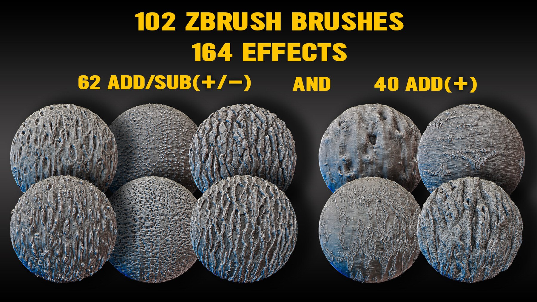 Ultra HQ Tree Bark Seamless Sculpt Zbrush brushes + Alphas (Blender, Substance, etc.) Vol.1