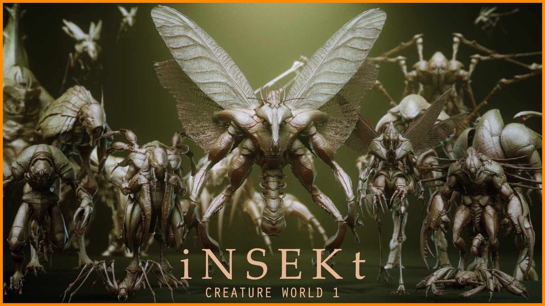 Insectoid Demon iNSEKt : 150+ Kitbash Insectoid Monster Parts – S3ART Store