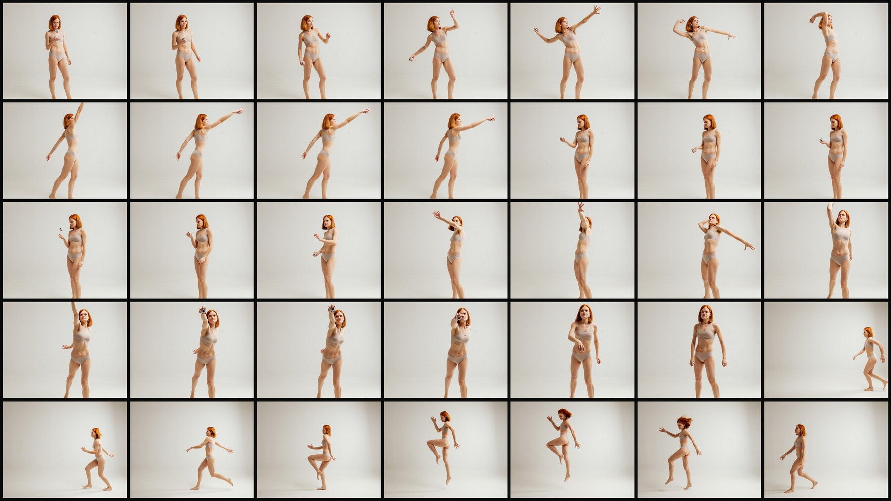 250+ Reference Photos - Female Body in Motion ( Sequential Movement )