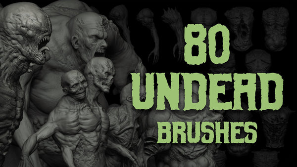 80 Undead Creature IMM Brush mega Pack