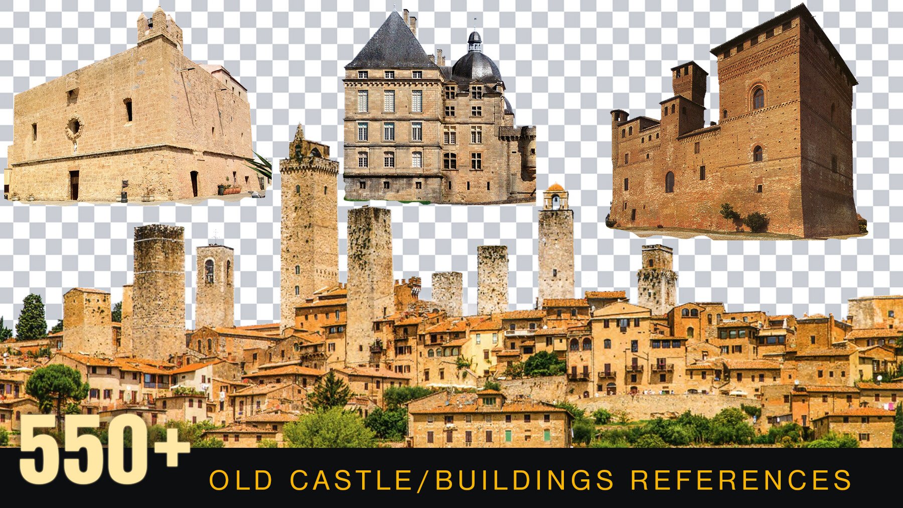 Buildings Reference pack [Perfect for Mattepainting and Photobash]