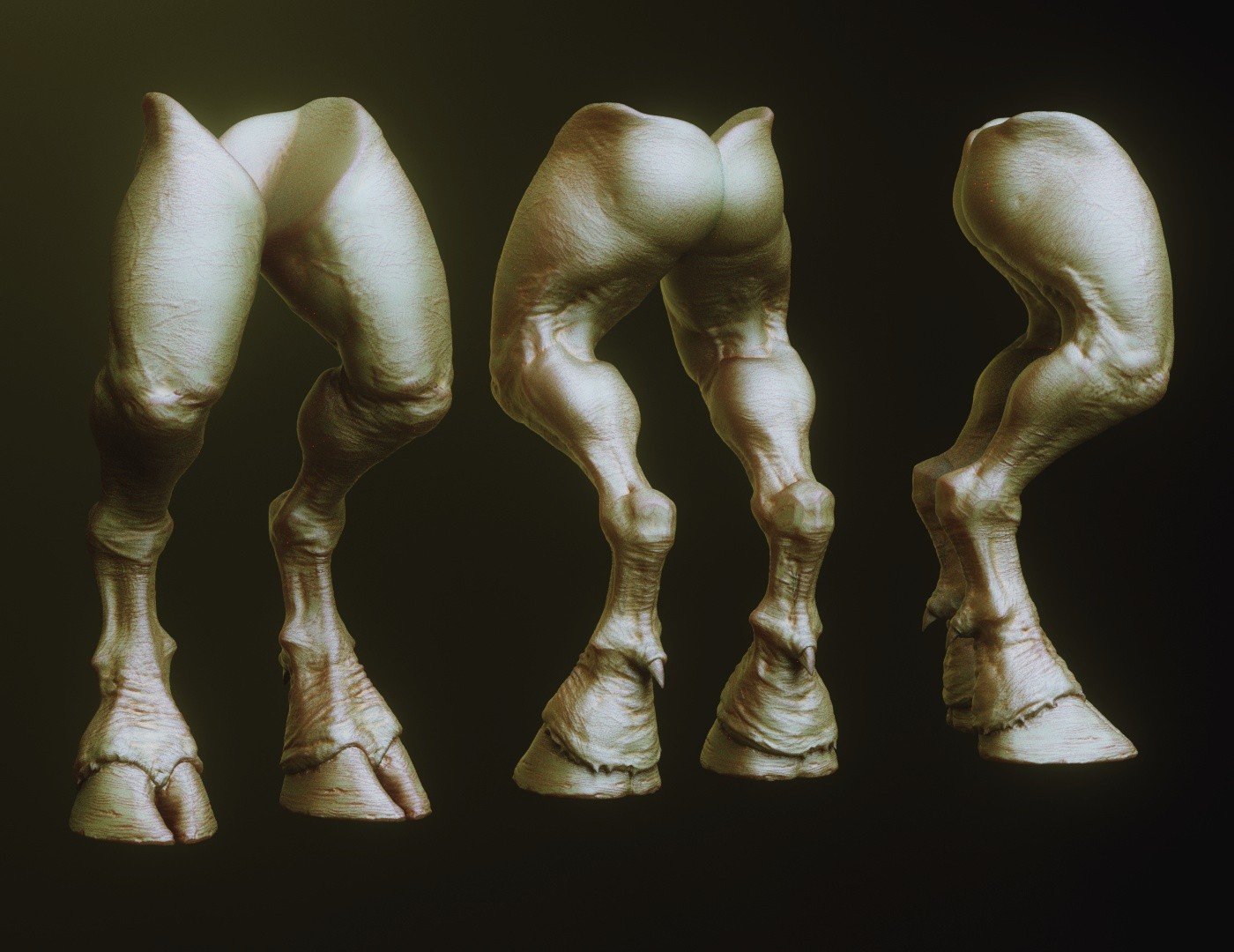 LEGS - 33 Character & Creature legs Zbrush Insertmesh Brush