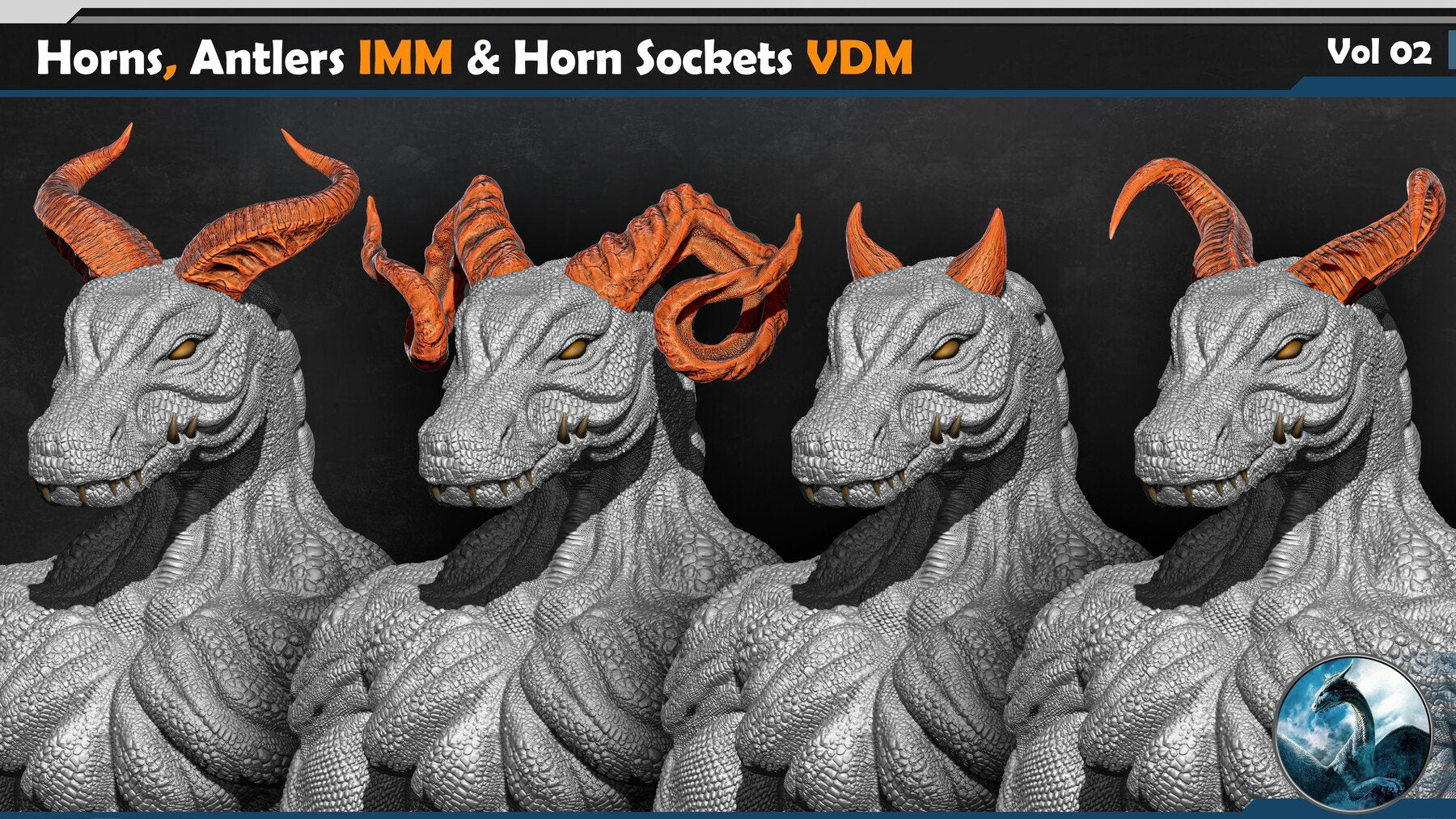 Horns and Antlers IMM & Horn Sockets VDM Vol 02