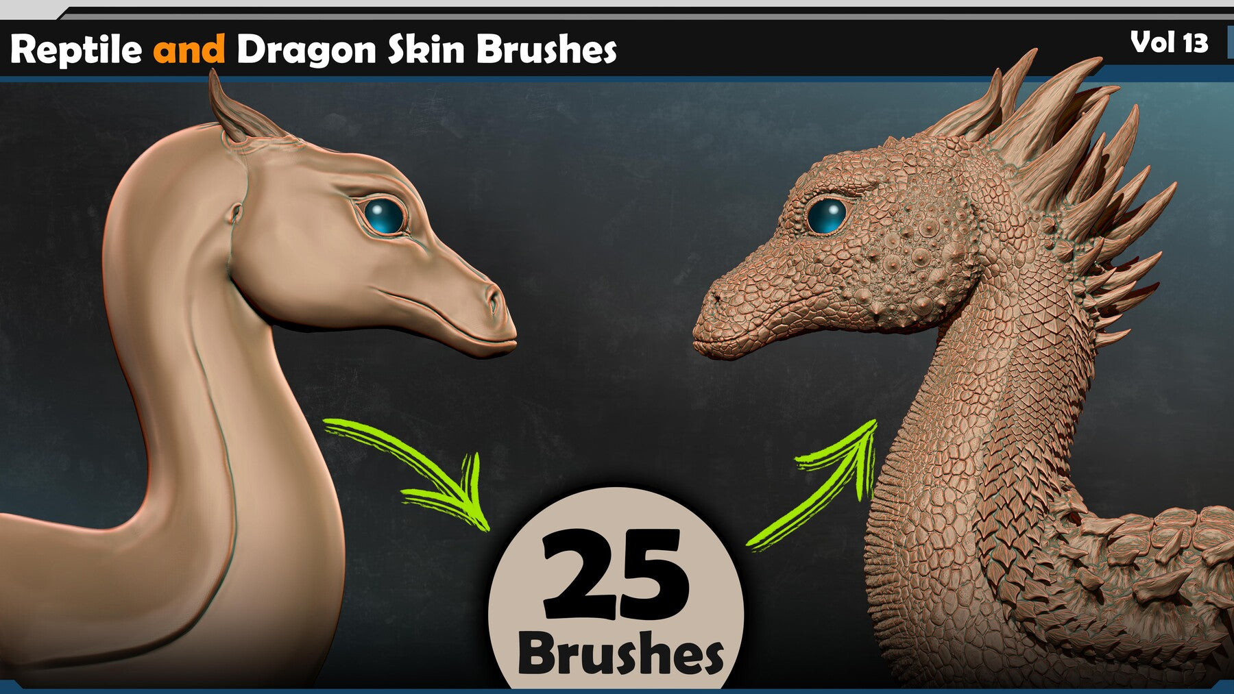 Reptile and Dragon Scale Brushes Vol 13