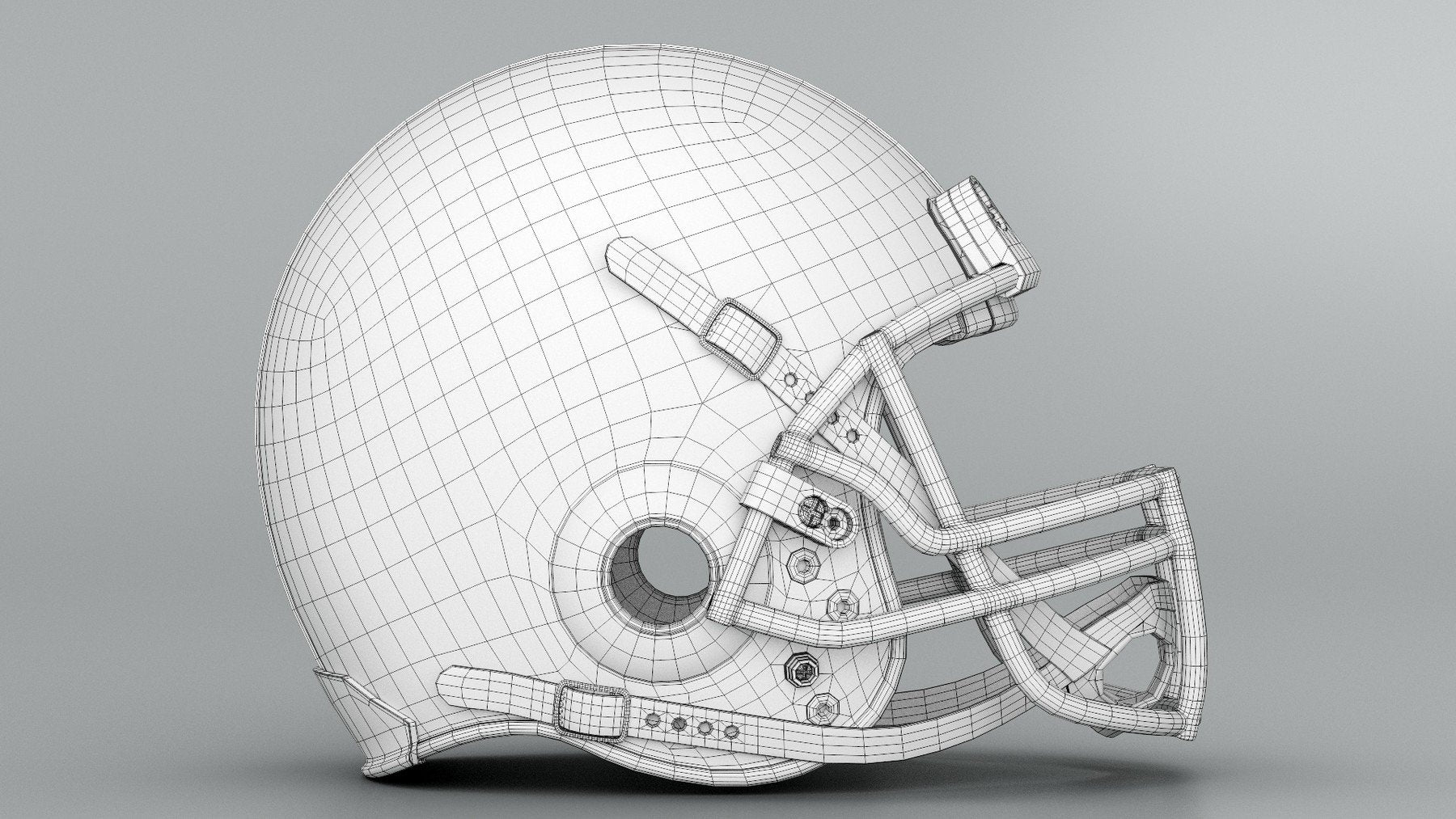 American Football Helmet ( Game ready model/ PBR Texture/UV )